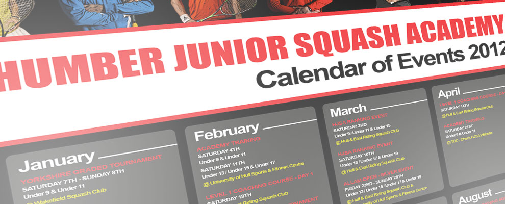 Events Calendar for 2012